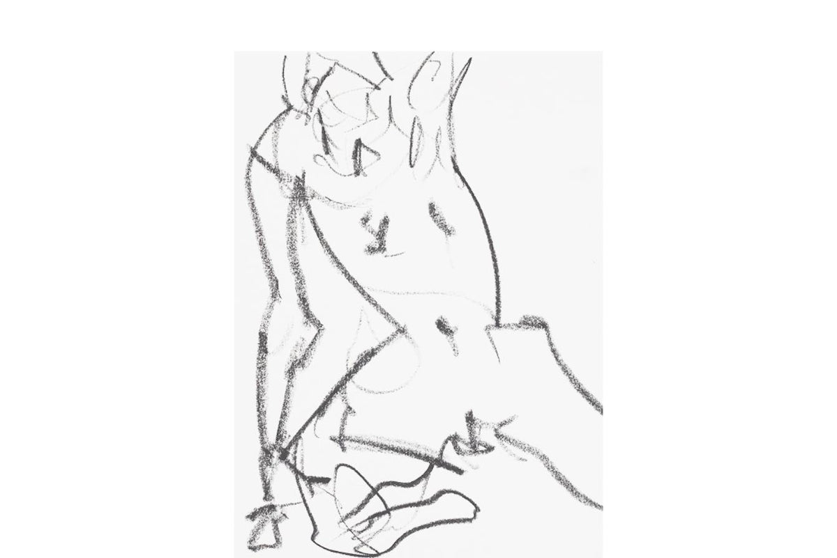 Sketch No. 101 — Seated Figure Study
